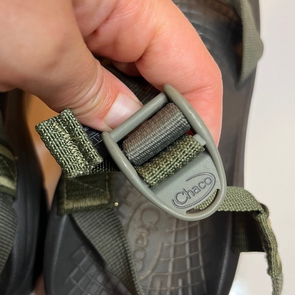 Chaco Gray and Olive Sandals